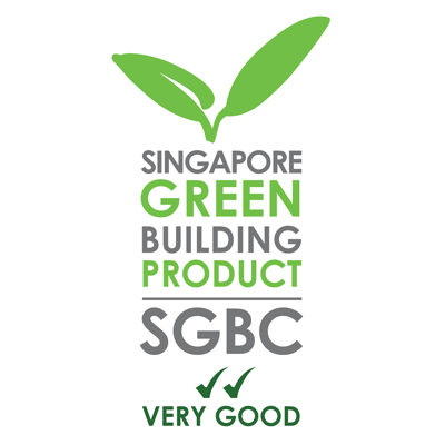 Singapore Green Building Product logo, with VERY GOOD rating