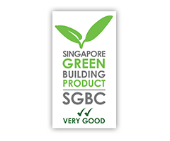 Singapore Green Building Product logo, with VERY GOOD rating
